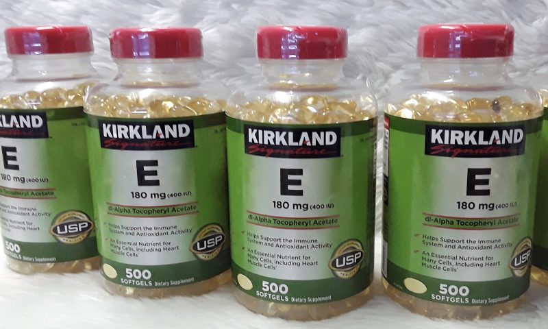 Vitamin E Kirkland có giá dao động từ: 465.000-550.000đ.