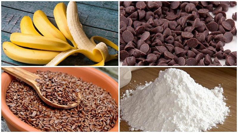  Nguyên liệu làm món bánh chuối nướng không trứng 