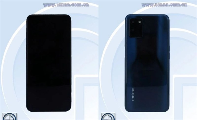 Thiết kế của chiếc điện thoại Realme 5G bí ẩn được hé lộ: Dùng màn hình giọt nước, camera kép mặt lưng