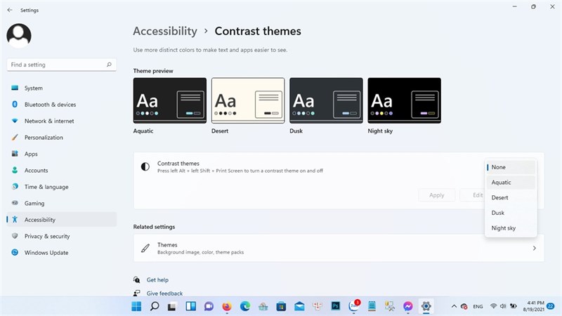 cách thay đổi theme Windows 11