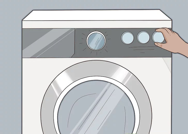 Bạn hãy tắt máy giặt và đợi từ 1 - 2 phút rồi nhấn Nguồn để khởi động lại máy giặt. Cửa của máy sẽ mở trở lại.