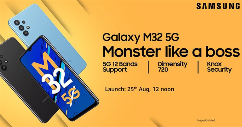 Cấu hình Galaxy M32 5G: Chạy chip của MediaTek cùng màn hình 90Hz