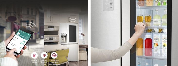 Khám phá các công nghệ nổi bật trên tủ lạnh LG French Door > Tính năng độc quyền InstaView Door in Door