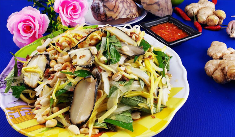 Cách làm gỏi xoài ốc giác giòn ngon đổi vị cho bữa ăn cuối tuần