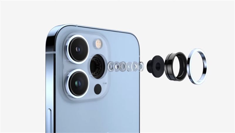 iPhone 13 Pro Max có ống kính cải tiến hơn so với người tiền nhiệm. Nguồn: Apple.