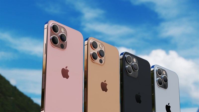 iPhone 13 Pro Max màu hồng và iPhone 13 Pro Max màu cam là 2 bản màu sắc mới. Nguồn: LetsGoDigital.