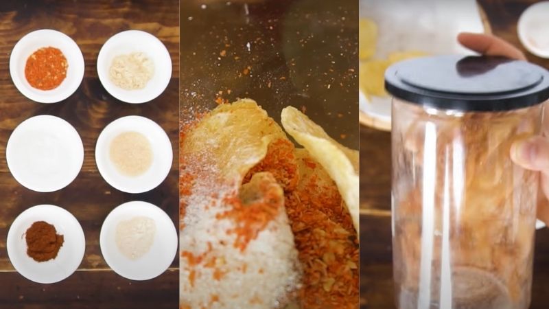 Lắc khoai tây với bột BBQ