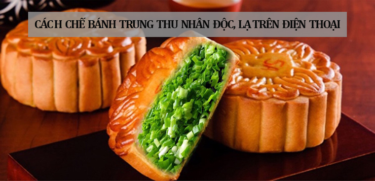 Cách chế ảnh bánh Trung thu nhân độc, lạ trên điện thoại đơn giản