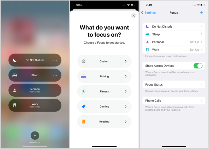 Tính năng Focus trên iOS 15