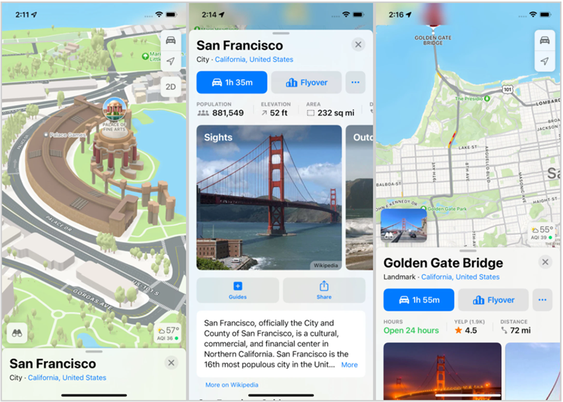 Apple Map trên iOS 15