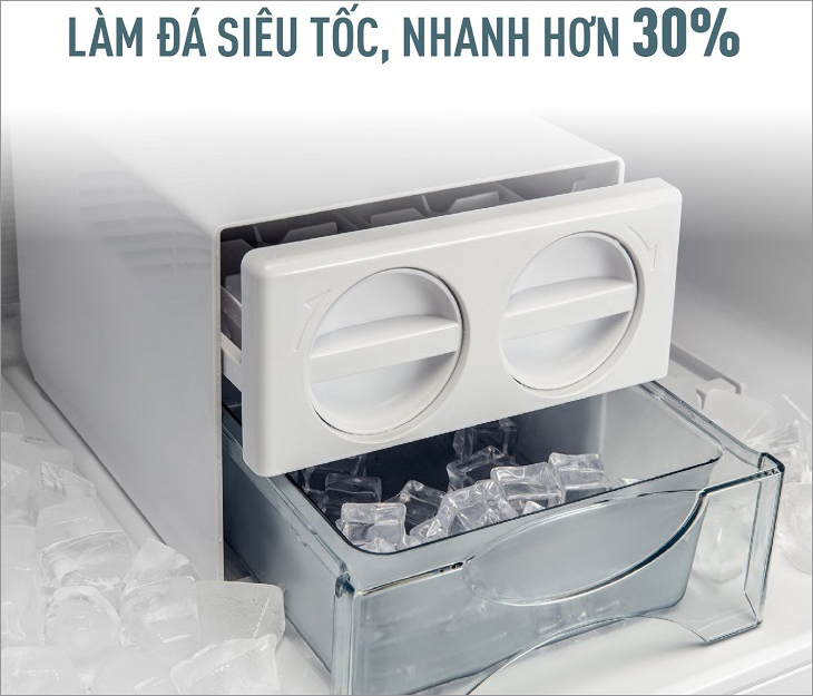 Khay làm đá siêu tốc trên hai dòng tủ lạnh TL-VGMV và TL-GPKV