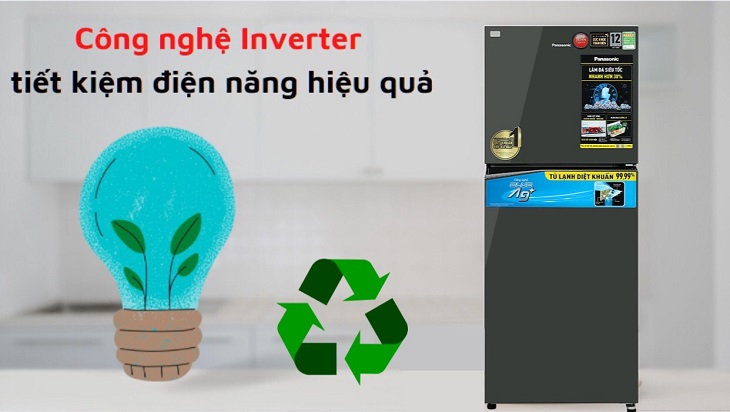 Công nghệ Inverter trên Tủ lạnh Panasonic Inverter 326 lít NR-TL351VGMV