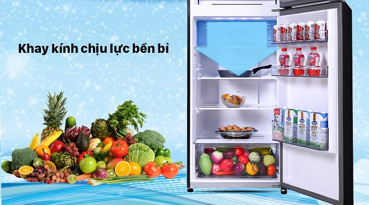 Khay kính cường lực trên Tủ lạnh Panasonic Inverter 366 lít NR-TL381VGMV