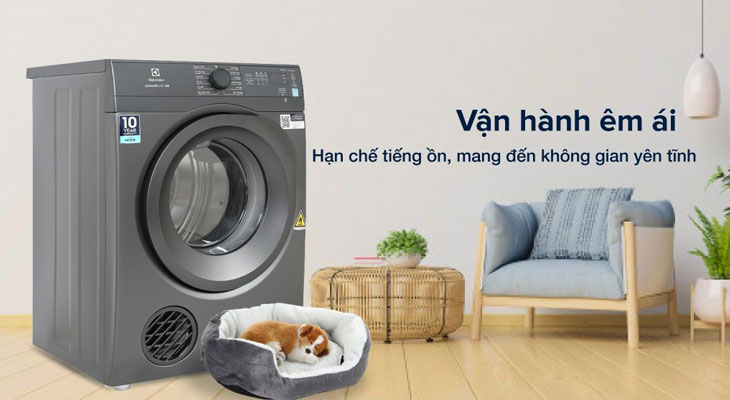 Máy sấy thông hơi Electrolux hoạt động êm ái