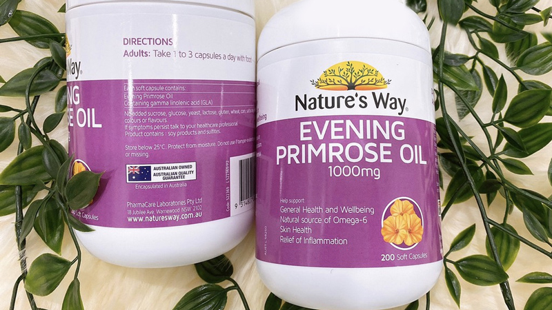 Tinh dầu hoa anh thảo Úc Nature's Way Evening Primrose Oil