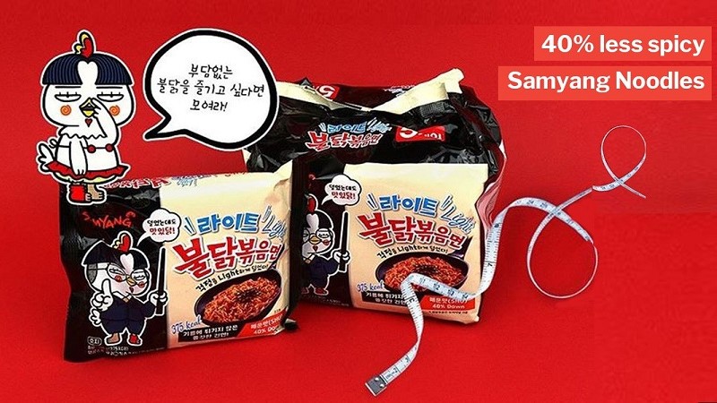 Mua mì gà cay SAMYANG Light ở các siêu thị, cửa hàng thực phẩm Hàn Quốc