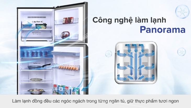 Công nghệ Panorama giúp phân bổ đều khí lạnh đến mọi ngóc ngách