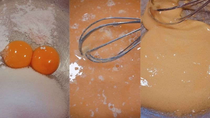 Nấu hỗn hợp trứng