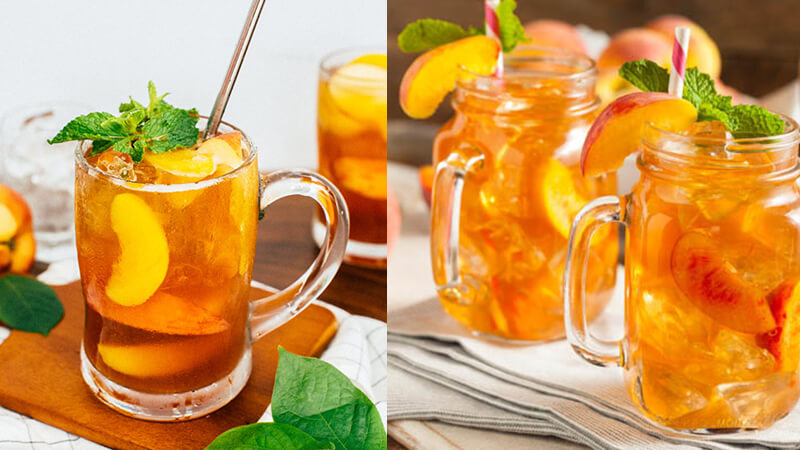 How to make delicious and simple tropical lemon peach tea at home