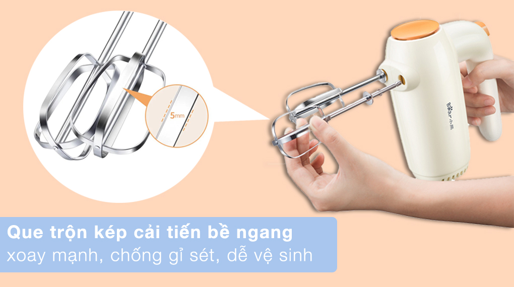 Hướng dẫn chi tiết cách nhào bột bằng máy trộn cầm tay