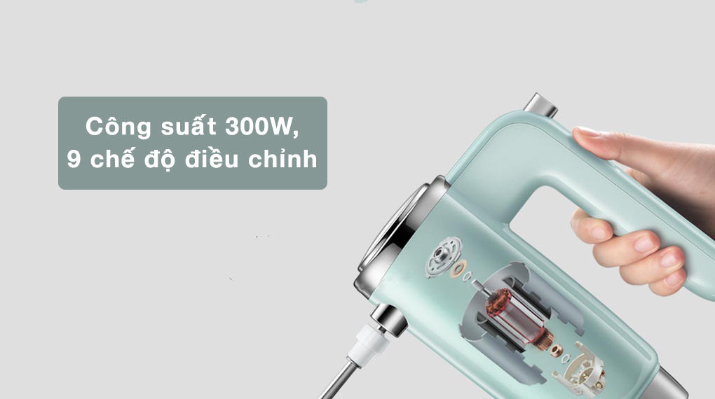 Máy đáp ứng nhu cầu sử dụng đa dạng với công suất lên đến 300W và 10 mức tốc độ