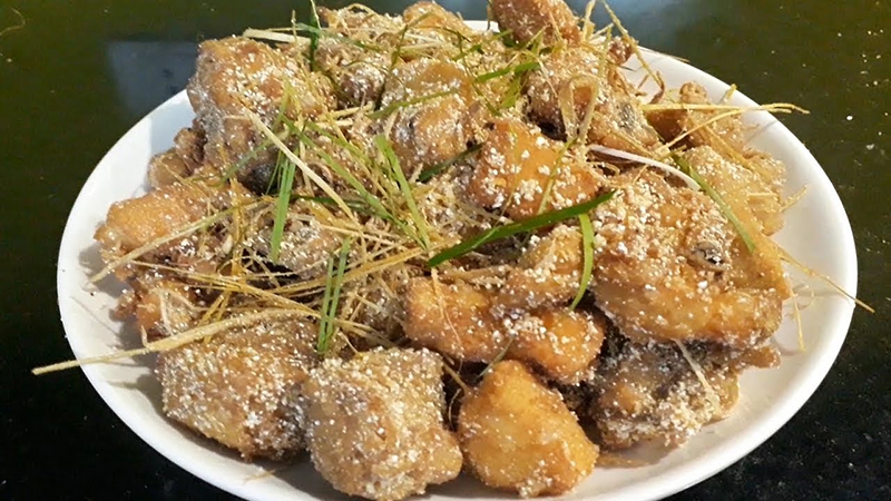 Sụn gà rang muối