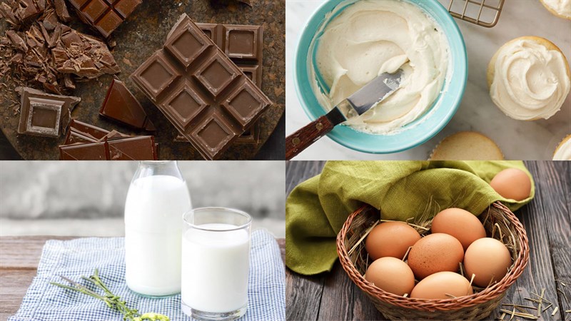 Nguyên liệu làm kem socola gelato