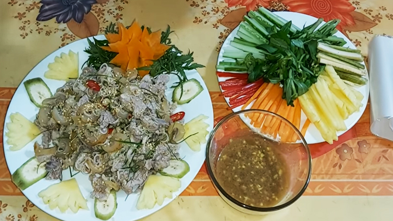 Thành phẩm bê tái chanh thơm ngon