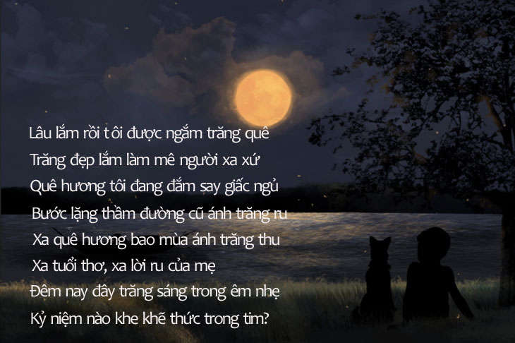 Top 20+ bài thơ về trăng, thơ Trung thu ấm áp và lãng mạn đi vào lòng người  