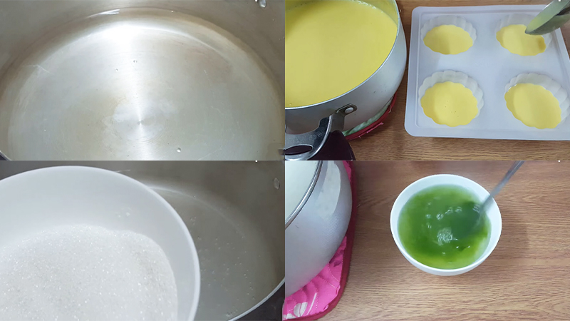 Làm nước rau câu lá dứa cho bánh trung thu rau câu sữa bắp lá dứa