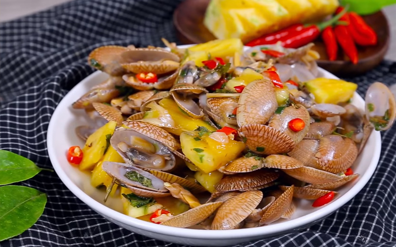 Cách làm ngao hoa xào chua ngọt Cách làm ngao hoa xào chua ngọt