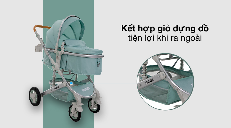 Xe có thiết kế giỏ chứa đồ tiện lợi khi đi ra ngoài