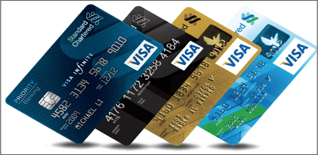 Các loại thẻ VISA của ngân hàng Standard Chartered 