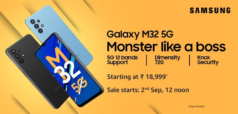 Giá và ngày mở bán chính thức của Galaxy M32 5G