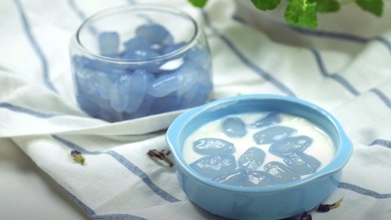 Sữa chua hạt đác hoa đậu biếc