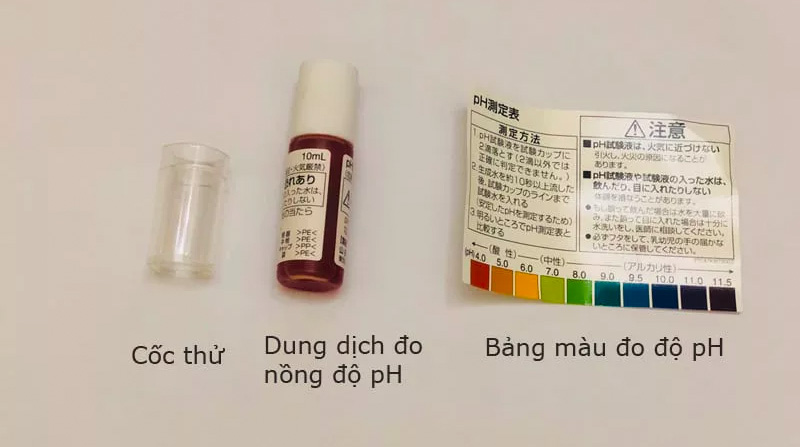 Cách test các chỉ số nước ion kiềm