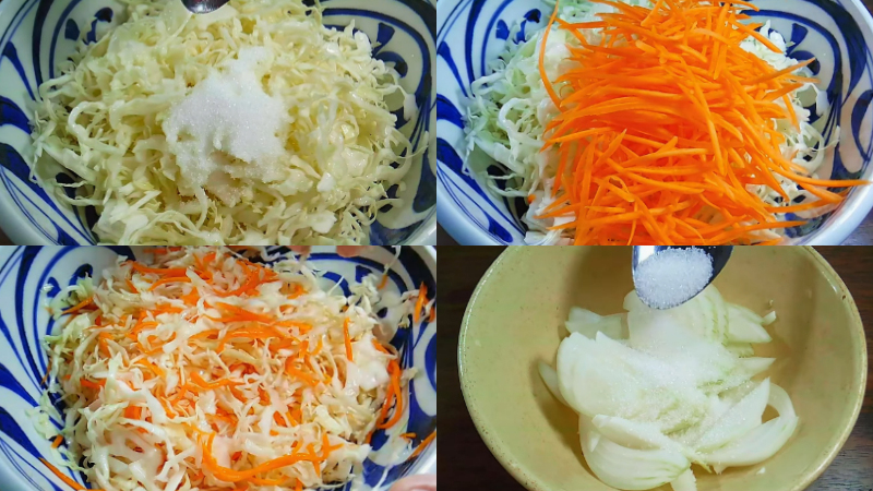 Ướp bắp cải và cà rốt