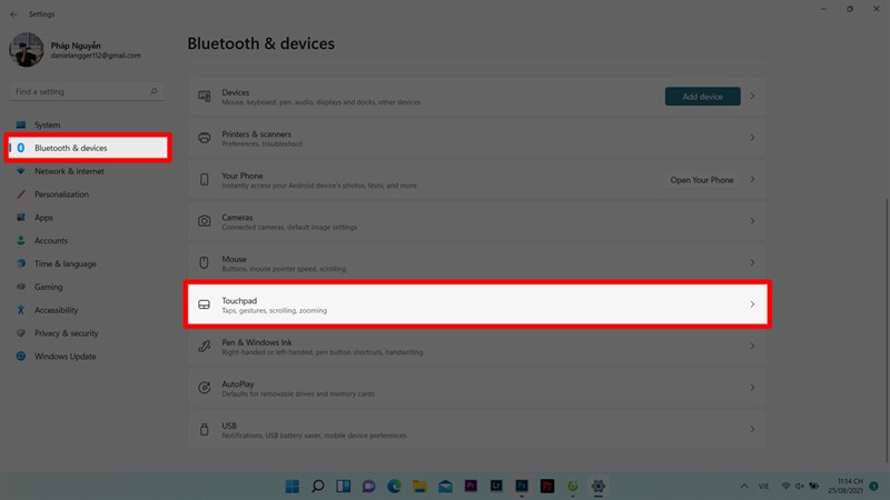 Cách chỉnh Touchpad trên Windows 11 để bạn sử dụng tiện lợi hơn Cách chỉnh Touchpad trên Windows 11 để bạn sử dụng tiện lợi hơn