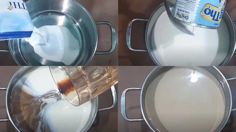 Quy trình làm hỗn hợp cà phê với sữa