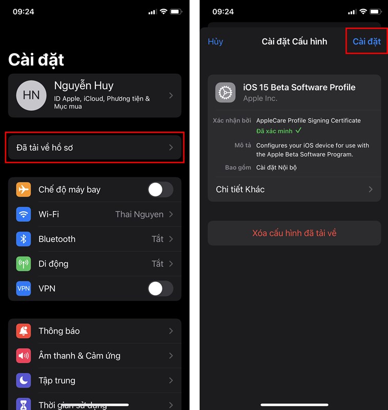 Cách cập nhật iOS 15 Beta 7