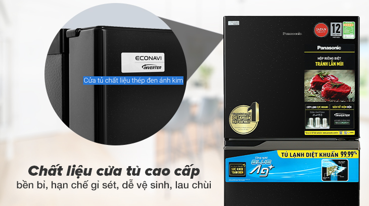 Cửa tủ được làm từ chất liệu thép cao cấp, bền bỉ, hạn chế gỉ sét