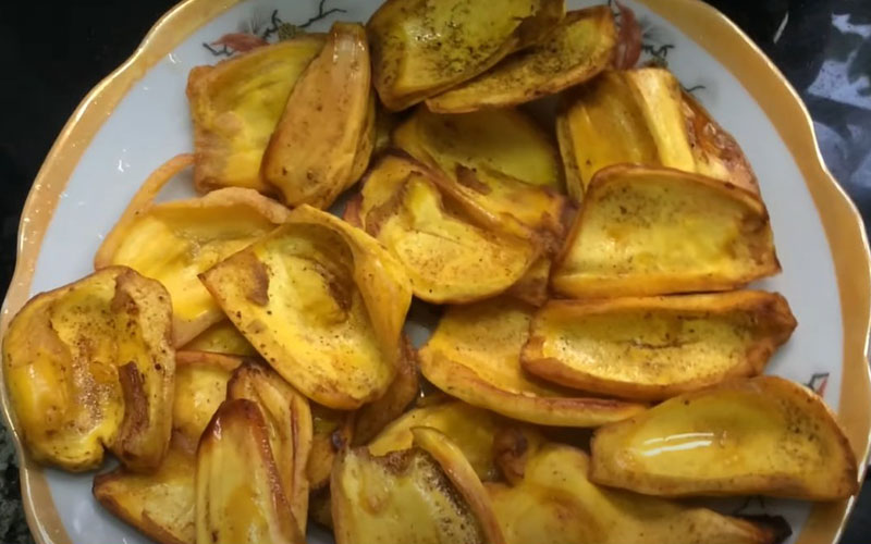 How to make crispy fried jackfruit as simple as dried jackfruit at home