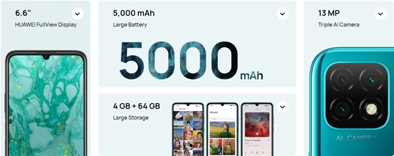 Huawei Nova Y60 ra mắt với màn hình 6.6 inch, 3 camera 13MP và pin 5.000 mAh