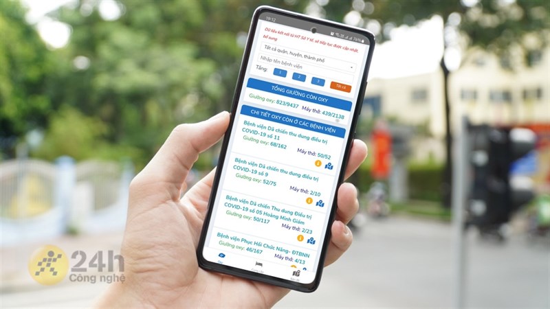 Cách tìm giường Oxy và máy thở cho bệnh nhân Covid-19 