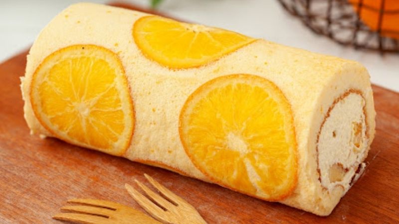 How to make fresh, soft, sweet and delicious orange sponge cake