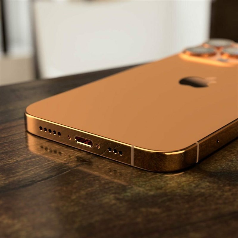 iPhone 13 Pro Max màu Sunset Gold xuất hiện cực sang trong concept mới