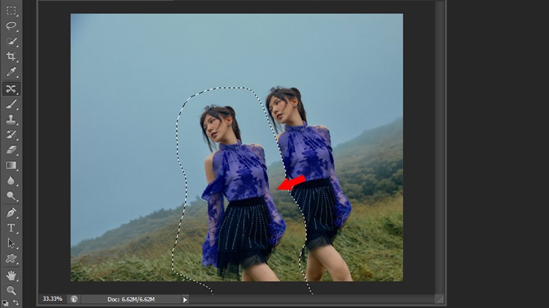 Cách di chuyển vùng chọn trong Photoshop Cách di chuyển vùng chọn trong Photoshop