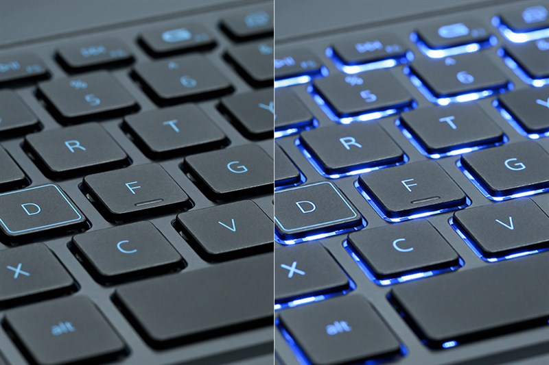 Bàn phím của Dell G3 15 có hỗ trợ đèn nền để chúng ta có thể sử dụng máy trong nhiều điều kiện ánh sáng khác nhau.
