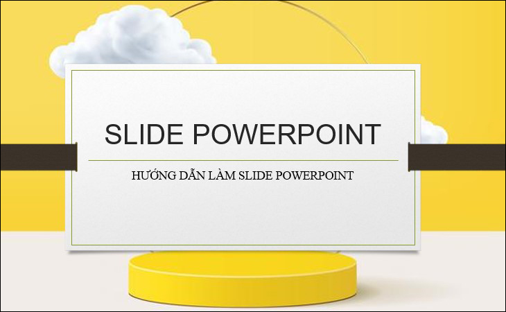 Kết quả thay đổi nền slide Powerpoint