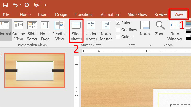 Tạo Slide Master cho PowerPoint